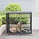 BingoPaw Hundekäfig große Hunde Hundetransportbox: XL Hundekäfig hochbelastbar Hundetransportkäfig Gitterbox, Hundezwinger Garten Outdoor Indoor mit 3 Türen und 4 Rollen, 107x77.5x88.5cm
