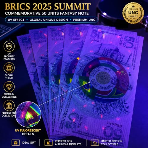 Image of BRICS 2025 Summit Commemorative 100 Units Fantasy Note | Souvenir Collectible Note | Global Unique Design | Premium UNC