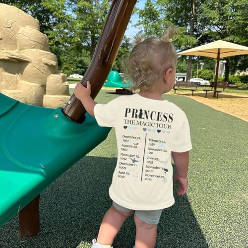 Image of Princess Shirts Toddler Girl Magic Kingdom Kid Shirt Girls Trip Tee Holiday Magical Castle Vacation Short Sleeve Tops
