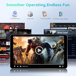 HAOVM 【2025 Android 15 Tablet M8 Tablet 8 inch，8 core CPU, 12GB+64GB，2TB Expandable, HD IPS Display, Wi-Fi 6, BT5.4, 5MP+8MP Camera, 5100mAh Large Battery, Widevine L1, Gray