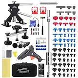 DentWiz Car Dent Puller Kit - Slide Hammer, Glue Gun, Adjustable Bridge Puller, Suction Cup for Big and Small Auto Body Dents & Metal Surface Repair,Safe for Paint