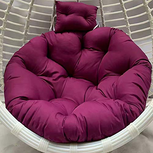 BAOFUL Hanging egg hammock cushions Hanging egg hammock chair cushions without stand thick nest hanging chair back with pillow Detachable swing chair cushion