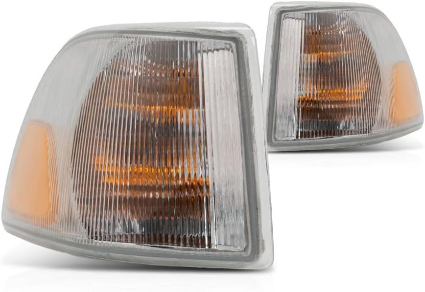 CarLights360: For 1998 1999 2000 Volvo S70 Turn Signal/Parking Light Assembly Driver and Passenger Side Pair DOT Certified w/Bulbs - Replaces VO2520101 VO2521101