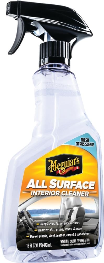 Meguiar's All-Surface Interior Set – Enthält All-Surface Innenraumreiniger, Perfect Clarity Glasreiniger, Air Re-Fresher & Supreme Shine Mikrofasertuch – G55279EU
