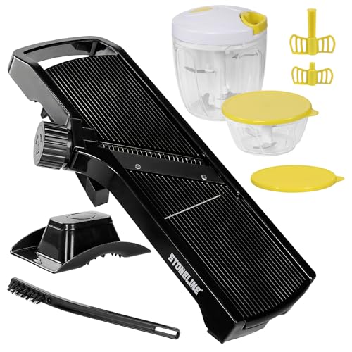 STONELINE Küchenhelfer-Set: Gemüseschneider & Multizerkleinerer...