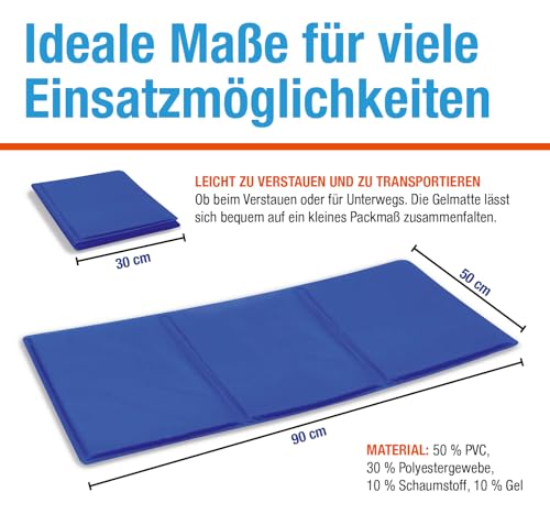 TELE WELT Selbstkühlende Gelmatte [2 Stunden Kühldauer] Kühlmatte - Kühlmatte für Katzen und Hunde - Cooling mat - Kältematte