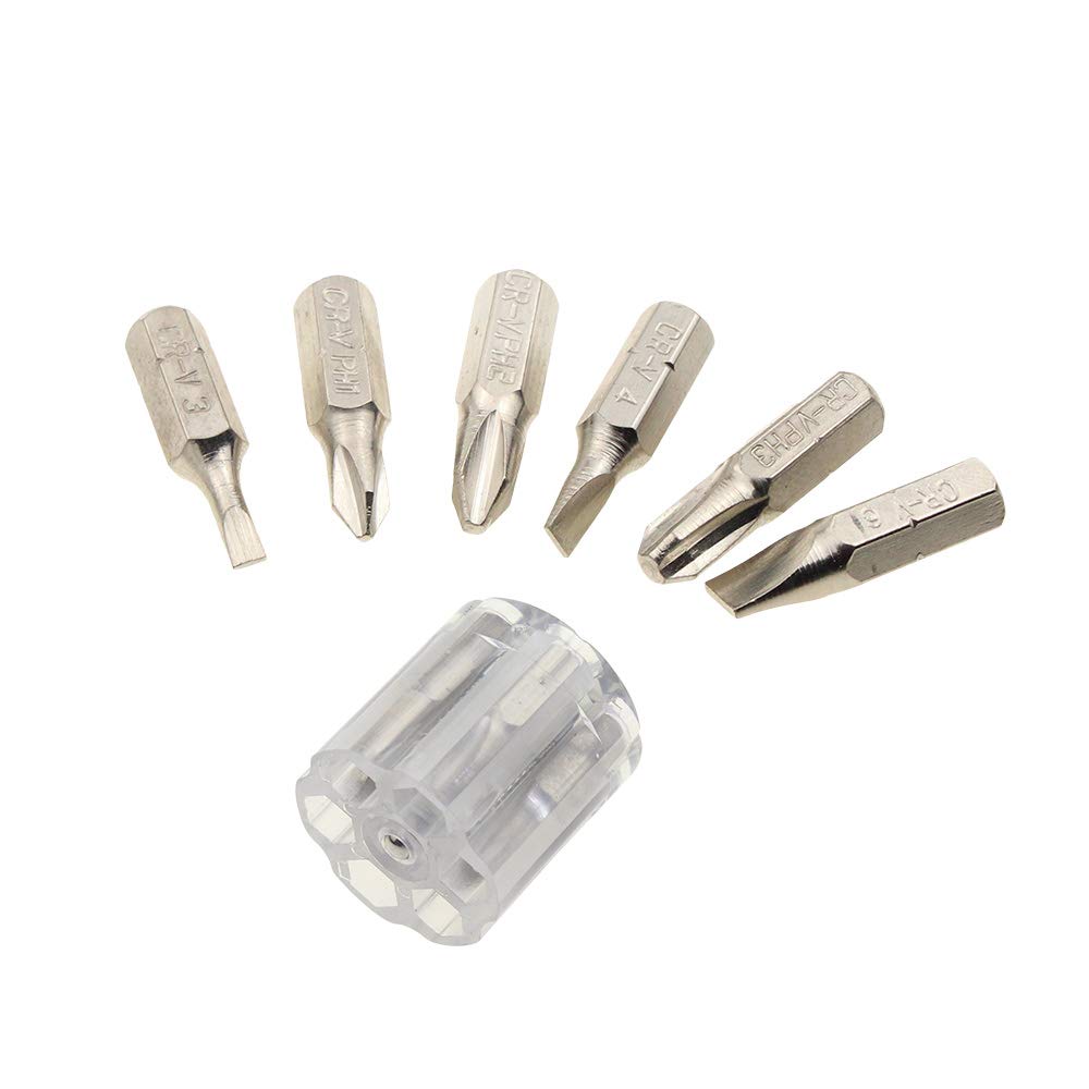 Magnetische Schraubringe & Bits-Set – 6 Ringe + 2 PH2-Bits Für 1/4 Zoll Schraubendreher, Besserer Halt Beim Schrauben