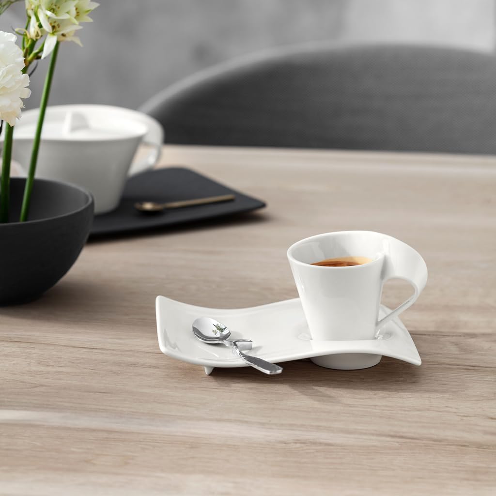 Villeroy & Boch カップセット 白黒 NewWave Caffè large coffee cup saucer 22 x 17 cm Villeroy & Boch