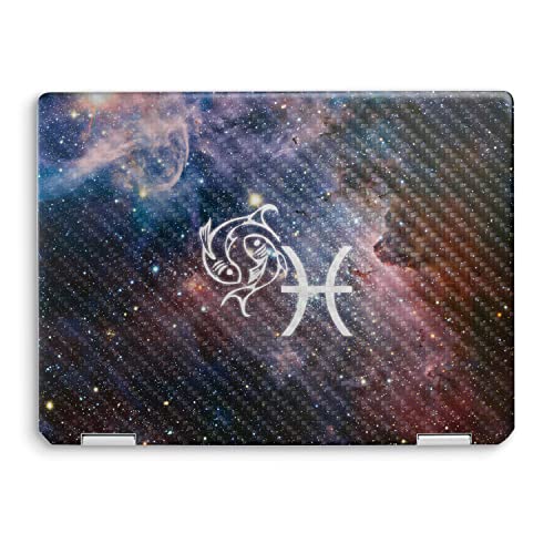 Image of MightySkins Carbon Fiber Skin Compatible with HP Spectre x360 14 inch (2022) Full Wrap Kit - Pisces | Protective, Durable Textured Carbon Fiber Finish | Easy to Apply | Made in The USA