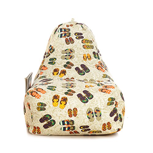 Image of Style Homez Hackey Cotton Canvas Abstract Printed Bean Bag XXL Size Filled with Beans Fillersr