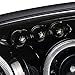 Black Bezel LED Halo Projector Headlights Made For 2004-2005 Subaru Impreza WRX