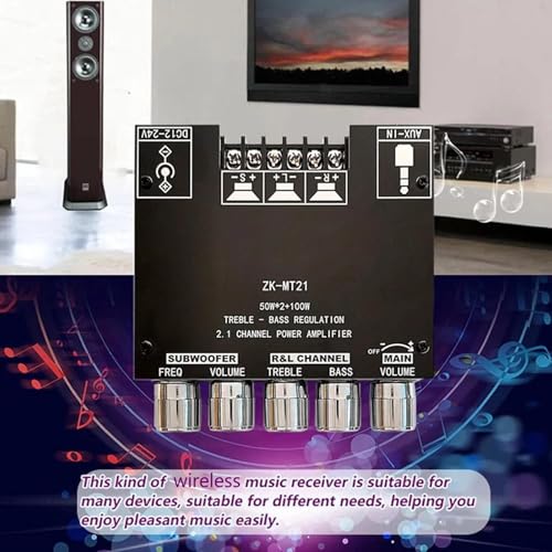 Module d'amplification audio home cinéma avec réglage basses et aigus - 5