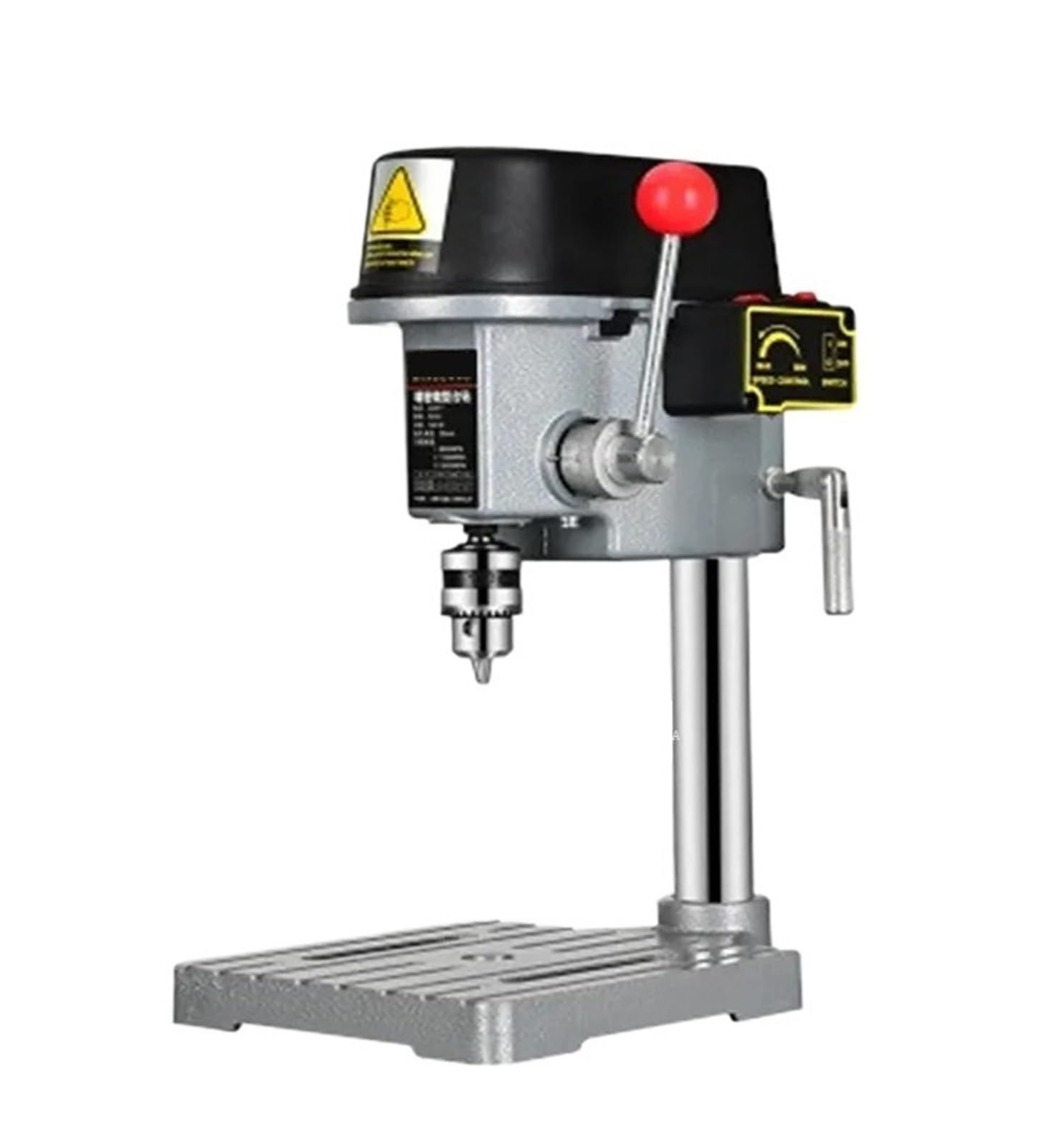Wiertarka Stołowa, 340W Mini Wiertarka Stołowa Wiertarka Stołowa O Zmiennej Prędkości Uchwyt Wiertarski 0.6-6.5mm Dla Majsterkowiczów Drewno Metalowe Elektronarzędzia,Trwałość