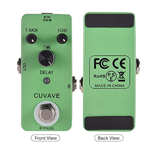 KKmoon CUVAVE DELAY Analog Classic Delay Echo Pedal Efeito de Guitarra Liga de zinco Shell True Bypa