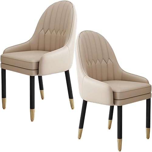 Miniatura 57 de YVYKFZD Sillas de comedor de cuero, juego de sillas de comedor, silla de cocina con patas y respaldo de madera, sillón tapizado, silla auxiliar