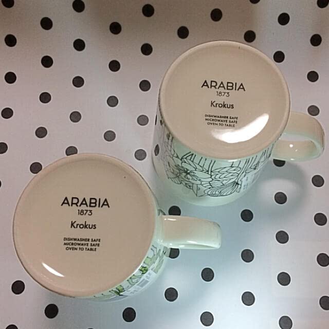 ARABIA - ♡アラビア クロッカス マグカップ カラー モノクロ ARABIA 限定 Amazon.co.jp: アラビア クロッカス マグカップ カラー モノクロ