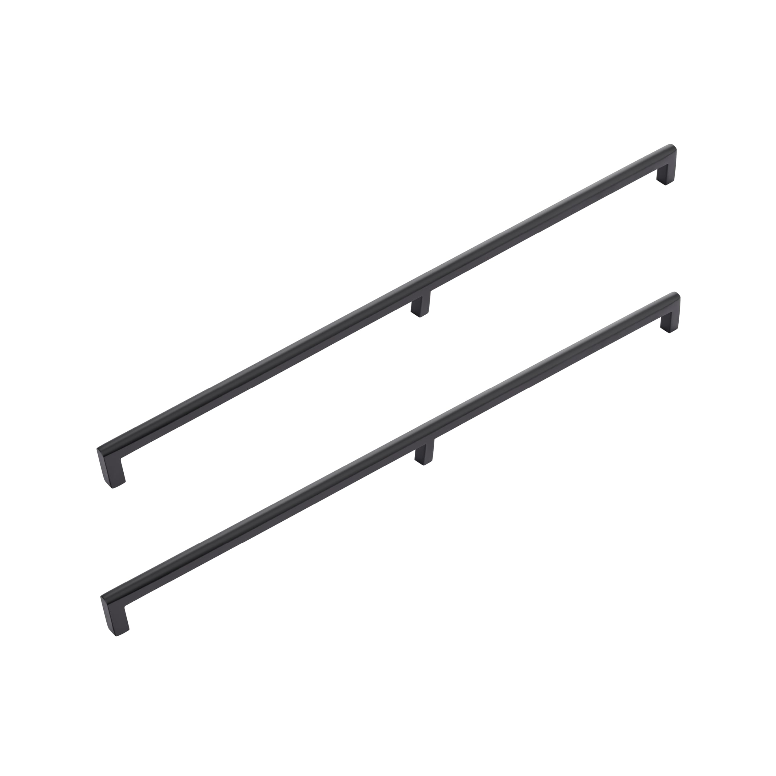 LAPO 36 Inch Sturdy Stainless Steel Window Drawer & Cabinet Long Handles for Kitchen, Cupboard Furniture’s, Almirah & Wardrobe, Simple Installation, 3 Years Warranty (900mm, Black Finish, Pack of 2)