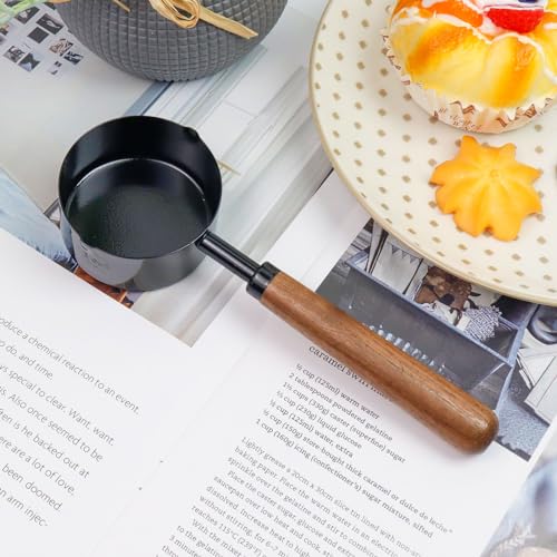 Vaso medidor de 1/3 taza con mango de madera 80 ml miniatura 5