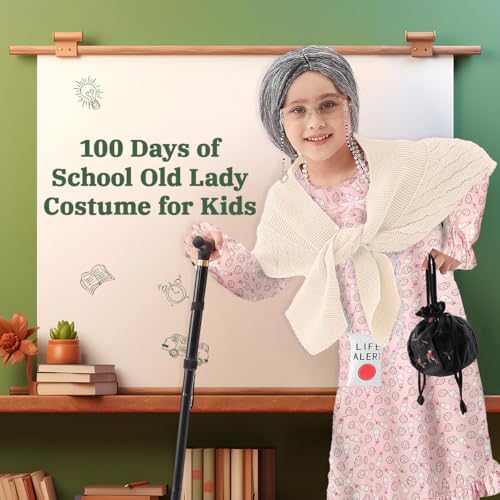 Disfraz Completo Abuela 100 Días de Escuela para Niñas miniatura 6