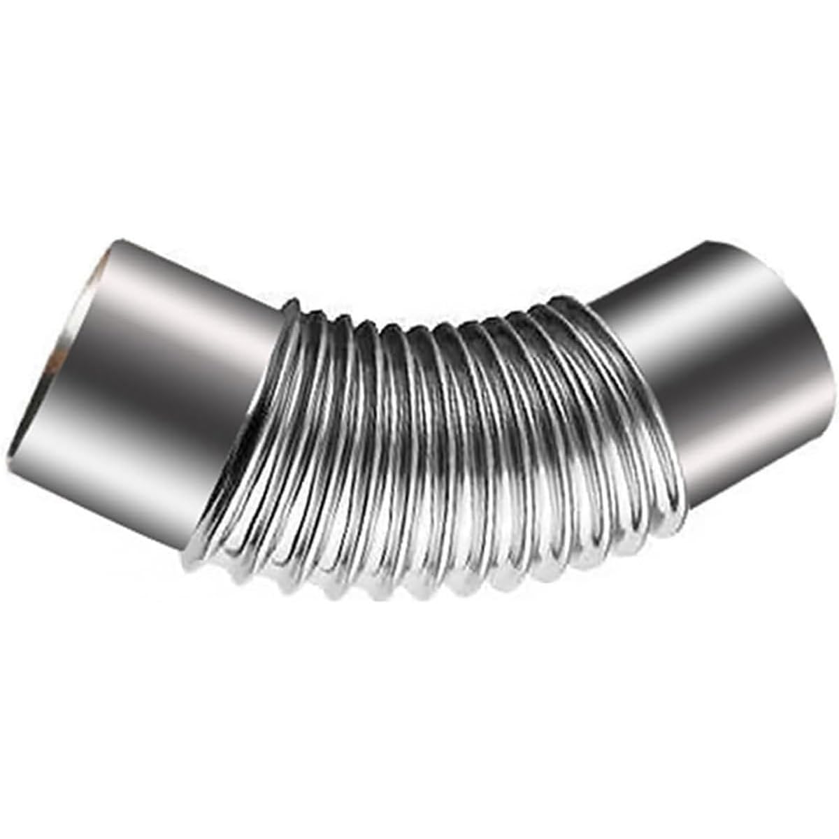 IGNVXMGKP 45° Stainless Steel Elbow Pipe, 60mm/2.36 Inch Exhaust Pipe, Chimney Flue Adapter Pipe, Stove Pipe Elbow Heat Resistant Flue Pipe, Water Heater Exhaust Pipe