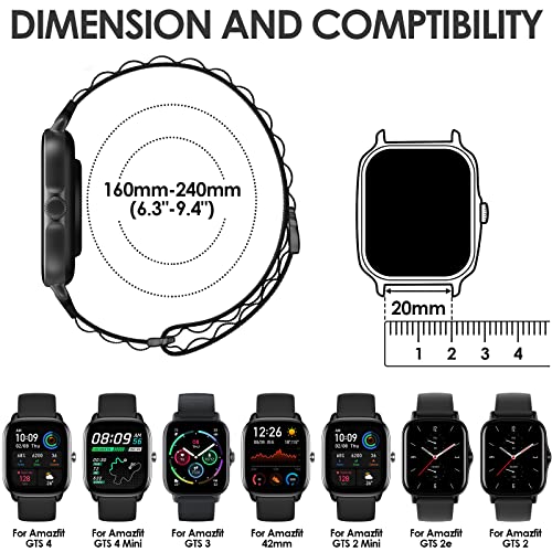 Cinturino per Amazfit GTS 4, 20mm Alpine Loop