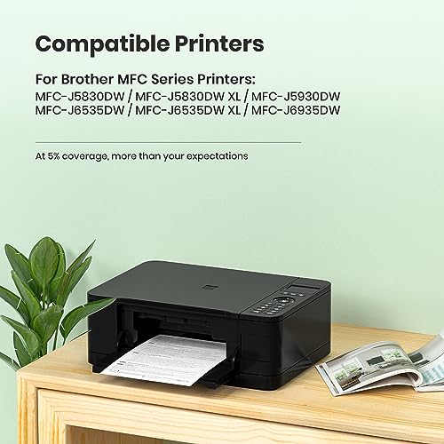 LC3029XXL Ink Cartridges Super High Yield Compatible Replacement for Brother LC3029 Ink Cartridges for MFC-J5830DW MFC-J5830DWXL MFC-J5930DW MFC-J6535DW MFC-J6535DWXL MFC-J6935DW Printer (5 Pack) - Image 5