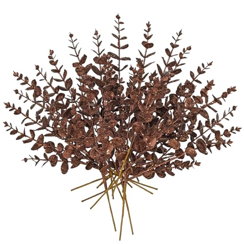 Oairse 20er-Set Kunstpflanze Kunstzweig Weihnachten deko Glitzer,...