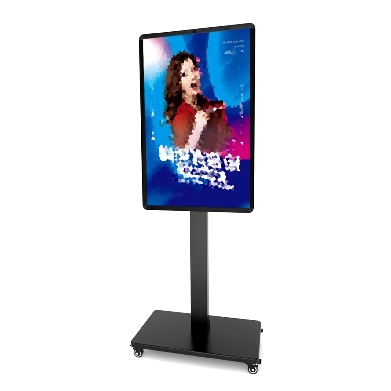 HPTHLY Rolling Screen Horizontal And Vertical Conversion Bracket Tv Hanger - Mobile Tv Cart Stand On Wheels, For 32-65 Inch Tvs, Max Vesa 400X400Mm