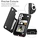 HianDier for Samsung Galaxy A54 5G Case with Card Holder Wallet Case for Women Men PU Leather Kickstand Protective Cover Magnetic Closure Shockproof Cover for Samsung Galaxy A54 5G Black