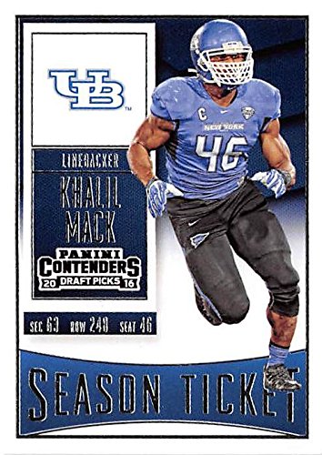 Khalil Mack football card (Buffalo Bulls Raiders) 2016 Contenders Draft Picks #61