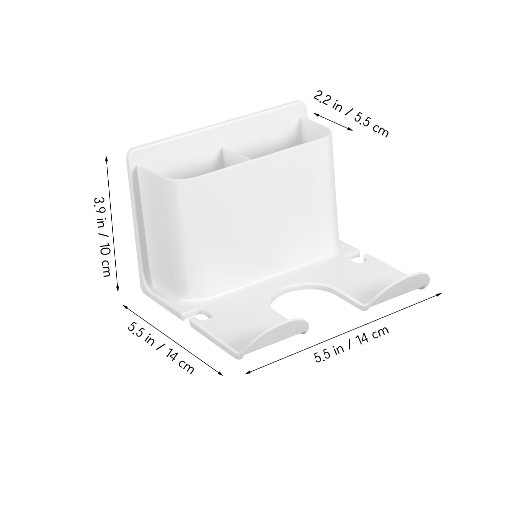 Didiseaon Bathroom Hair Dryer Rack Adhesive Mount No Drill Needed Hair Tool Organizer for Hair Dryer and Accessories