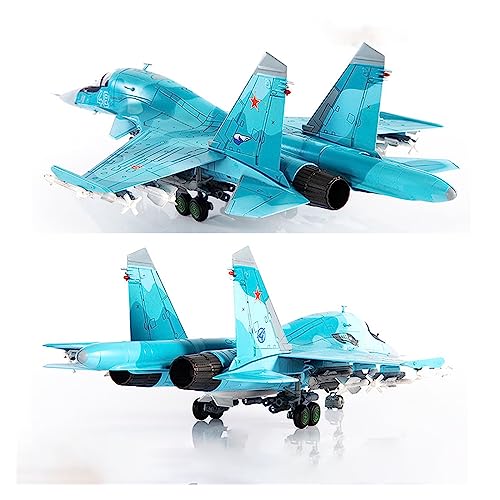 Avión de caza estático Su34 de metal el regalo ideal para aficionados a la aviación militar 3