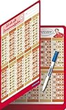  Ich übe alle Divisionsaufgaben mit Stift: Divisions Übungstafel, Klappkarte im großen Format, trocken abwischbar ohne zu schmieren und ohne Farbrückstände für die 2. Klasse