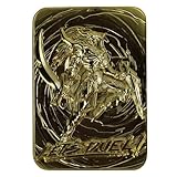 Yu-Gi-Oh! - Tarjeta de Metal chapada en Oro de 24 Quilates con diseño de Soldado Negro Brillante