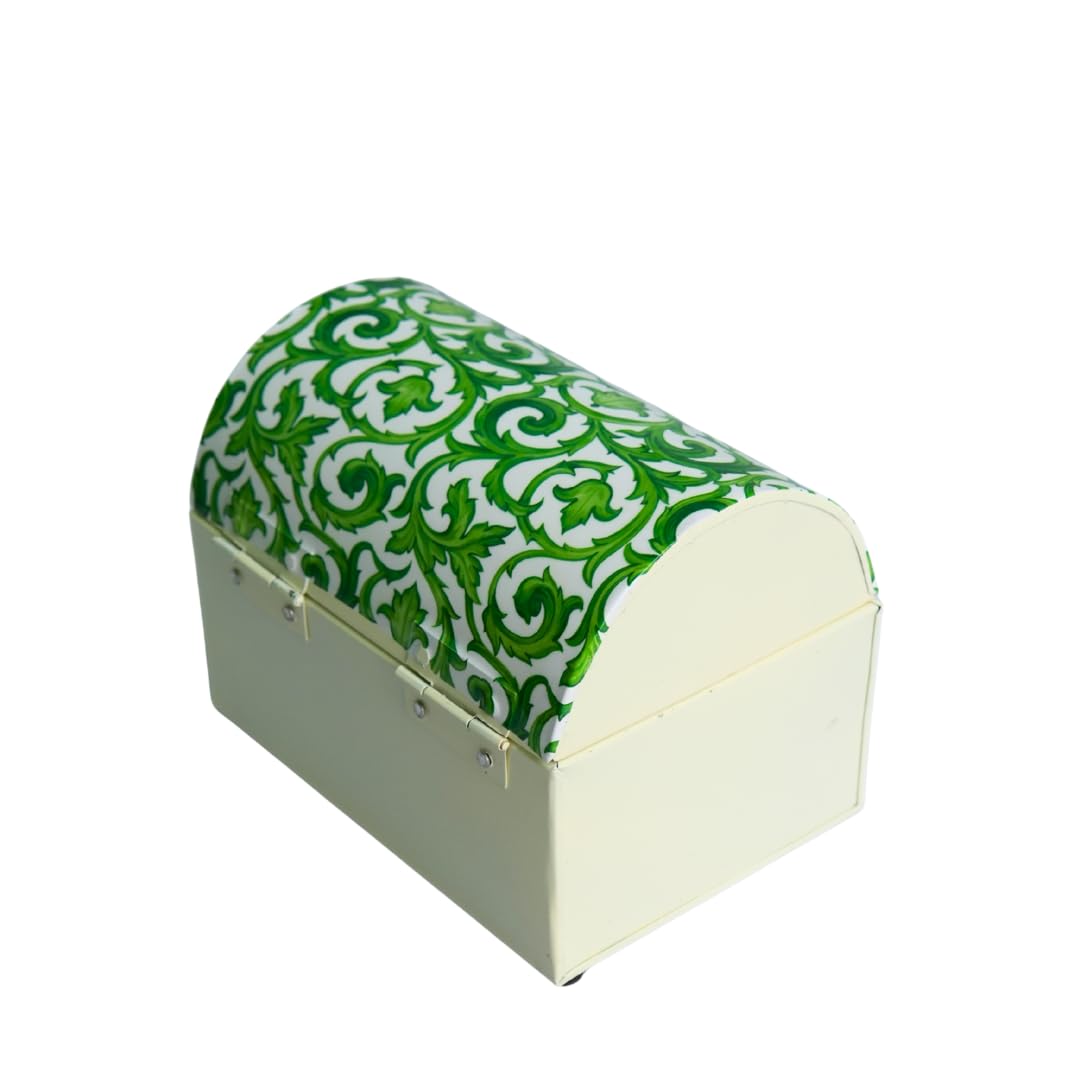 Buy Kottanz Emerald Green Tile Trunk | Metal Storage Box