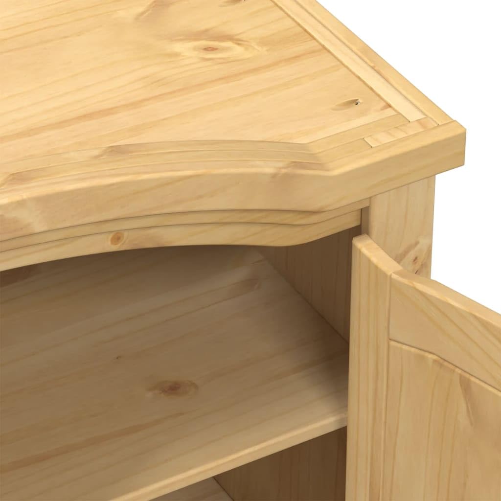 vidaXL Armoire « Corona » 101 x 52 x 170 cm Bois Massif Pin