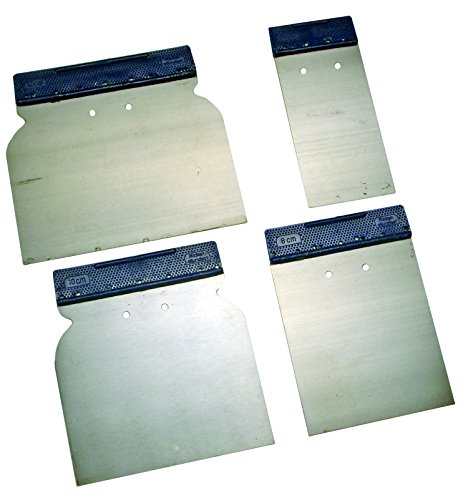 BGS Diy 1636, Jeu de couteaux à mastiquer, acier à ressorts, 50/80 / 100/120 mm, 4 pièces