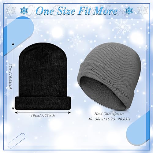 Image of Handepo 60Pcs Kids Winter Beanie and Gloves Bulk Knit Hats Gloves Warm Unisex Cold Weather Winter Gifts for Boy Girl Homeless
