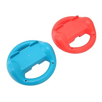 Racing Steering Wheel, Easy Installation Steering Wheel Controller for Switch(Red and Blue)