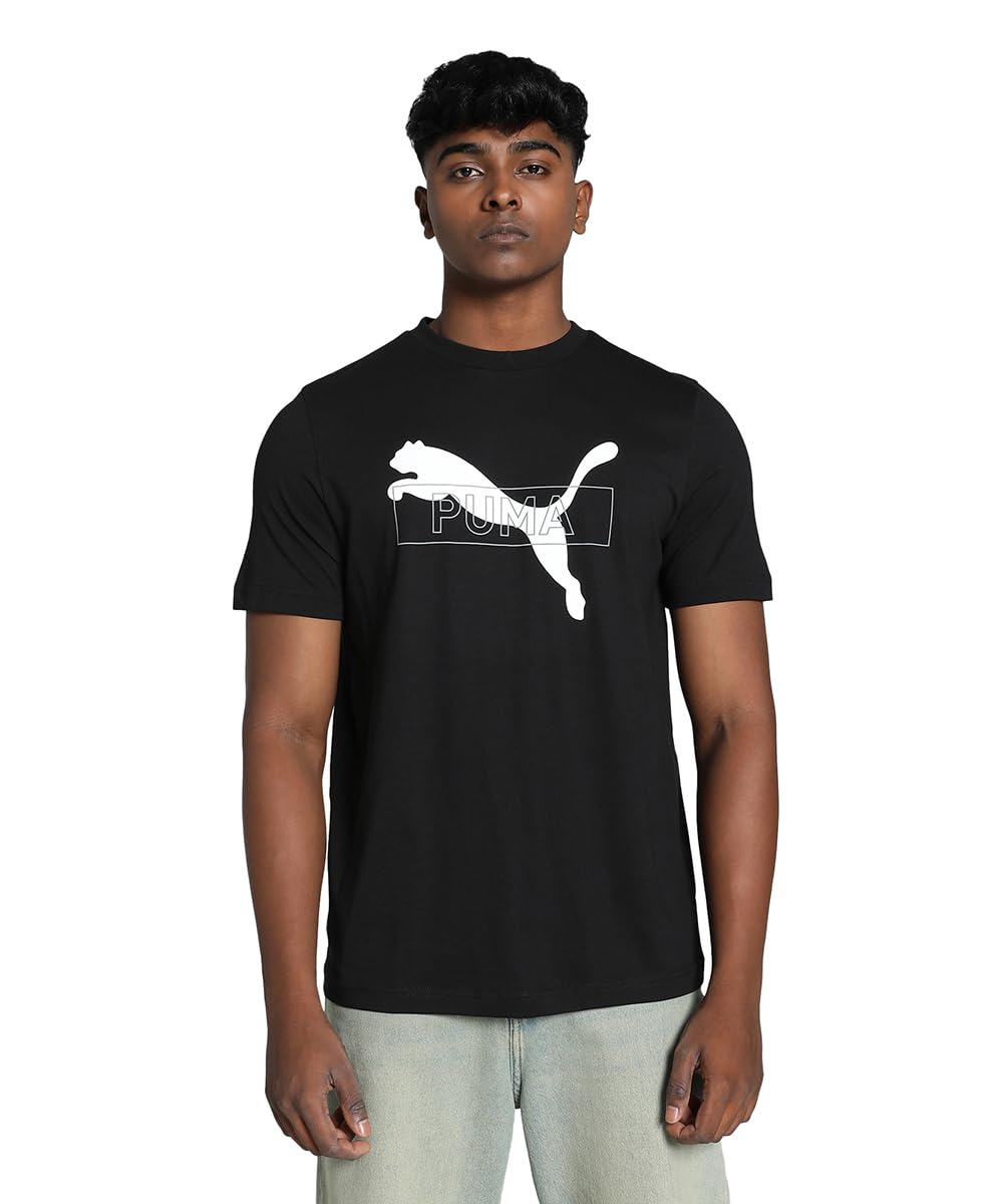 puma Men Cotton Graphic Print Regular Fit T-Shirt-picture-35