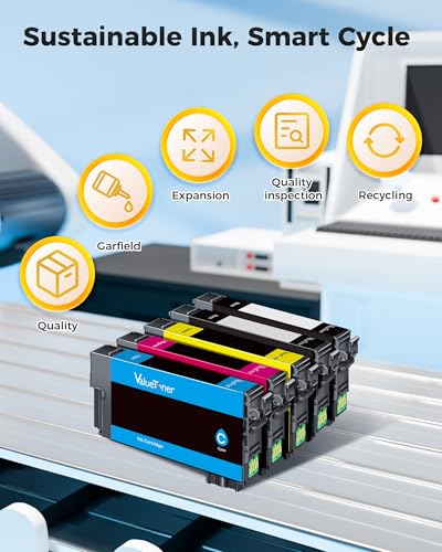Image of Valuetoner Remanufactured Replacement for Epson 212 Ink Cartridges 212XL High Yield T212 T212XL Work with Epson XP-4100 XP-4105 Workforce WF-2830 WF-2850 (2 Black, 1 Cyan, 1 Magenta, 1 Yellow)