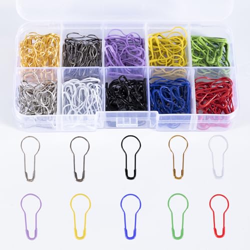 Calabash pins de sécurité et épingles poires 10 couleurs