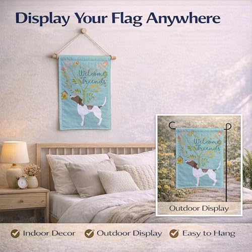 Drapeau Pointer Welcome Friends pavillon décoratif multicolore Caroline's Treasures - 8