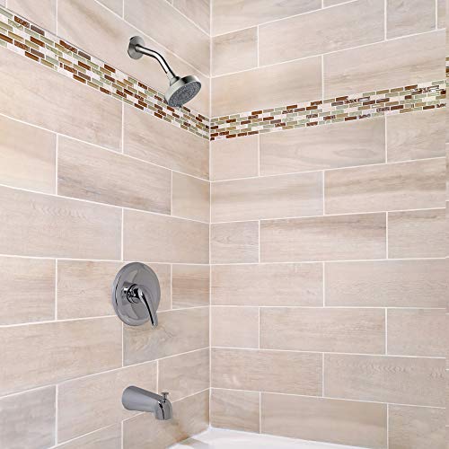 Image of Design House 595108 Middleton II Transitional 3-Function Shower Head for Bathroom, Satin Nickel
