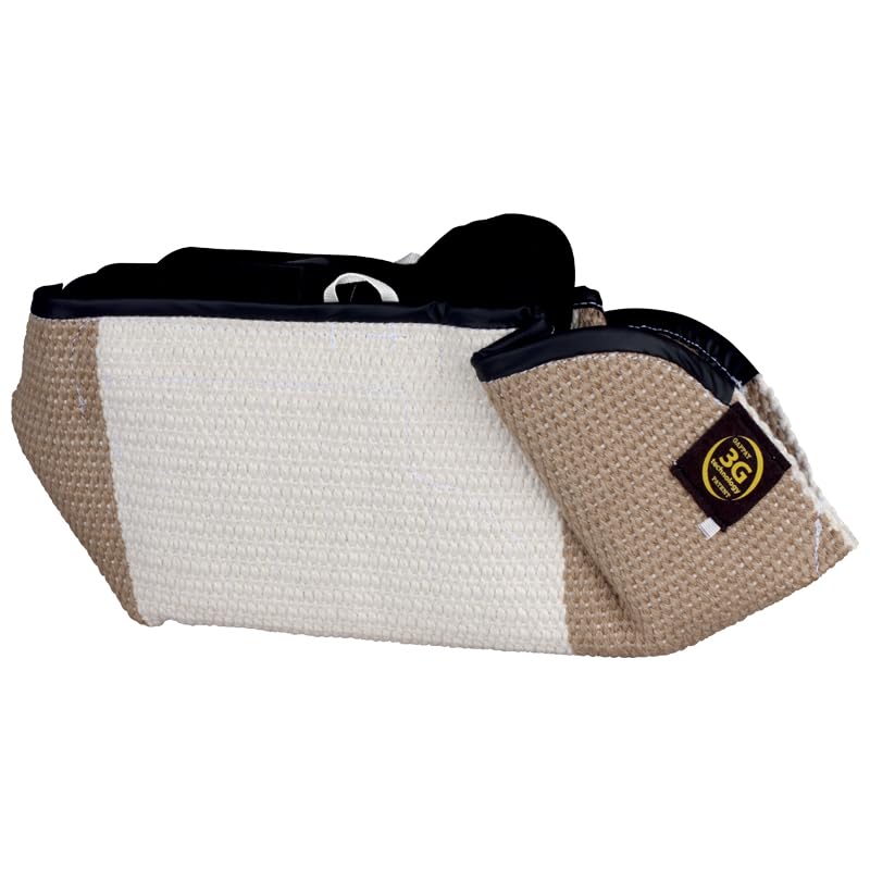 Media manga profesional abierta WHITE FOX 0134 suave de yute blanco para entrenadores de perros