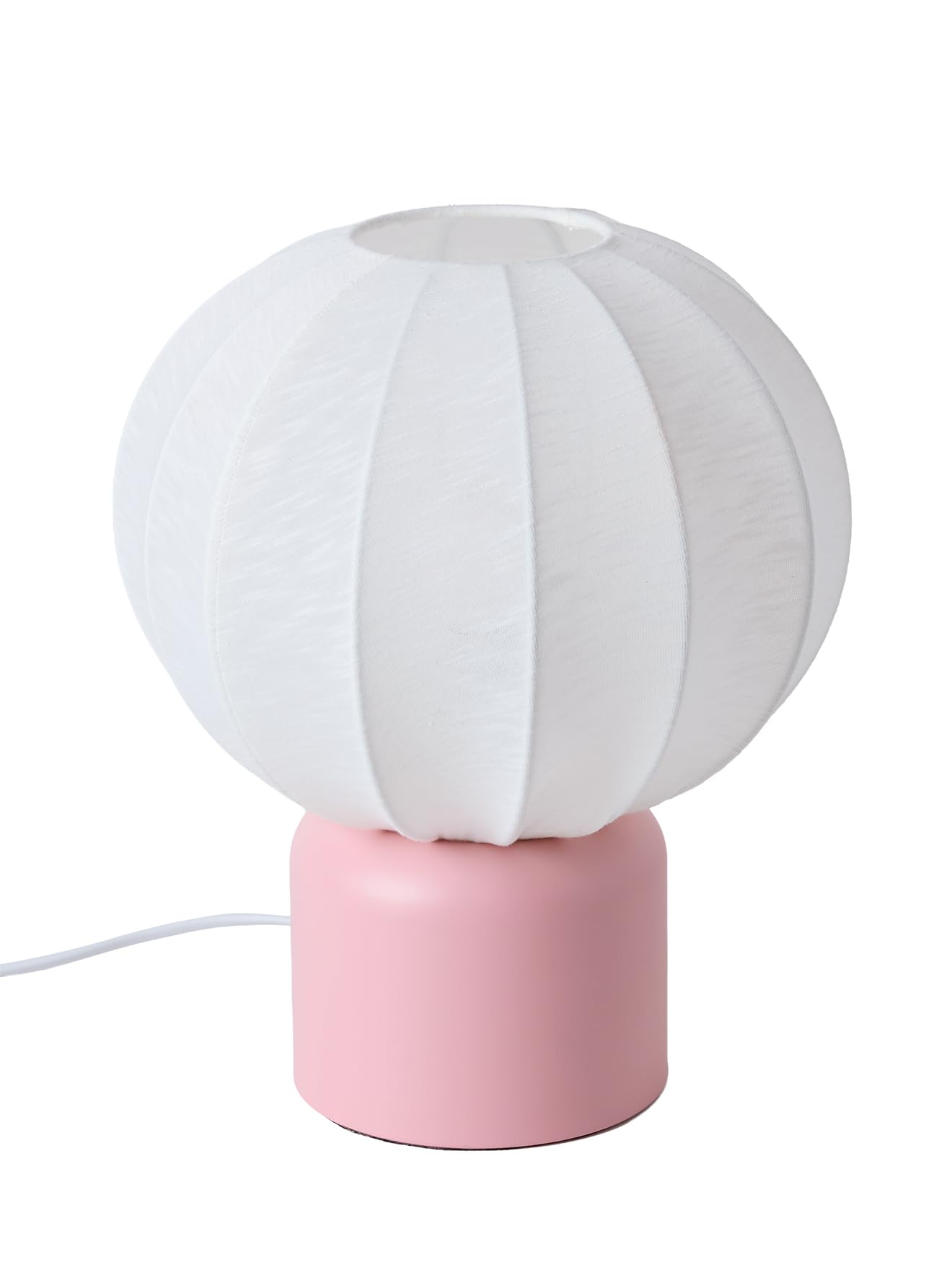 VERTBAUDET Lampe À Poser Forme Boule Pied Métal Enfant rose TU