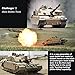 Ssccgym 28.7inch Remote Control Heavy ChallengerⅡ Main Battle Largest Tank Battle War Military Vehicle Smoke Shooting Effect Collection (Upgrade RC Tank)