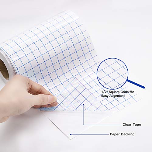 image for HTVRONT Clear Vinyl Transfer Paper Tape Roll 6