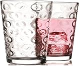 Circleware Circles Huge Set of 10 Drinking Glasses, 7 ounce