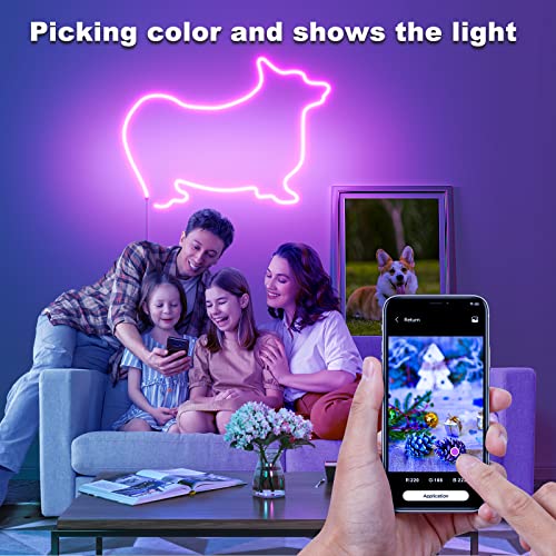 BASON LIGHTING Tira LED RGB+IC 3 metros con control por voz miniatura 5